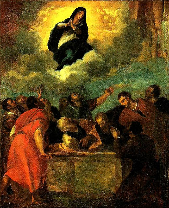 Theodore   Gericault l' assomption de la vierge oil painting image